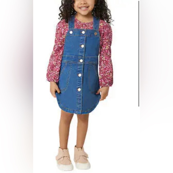 2-BCBG Toddler Girl 2 Pc Jumper Set - Picture 3 of 7